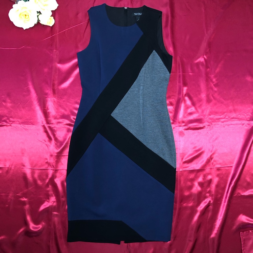⭐️NEW⭐️White House Black Market (WHBM) Color Block Sheath Dress
Navy & Grey - Picture 2 of 6